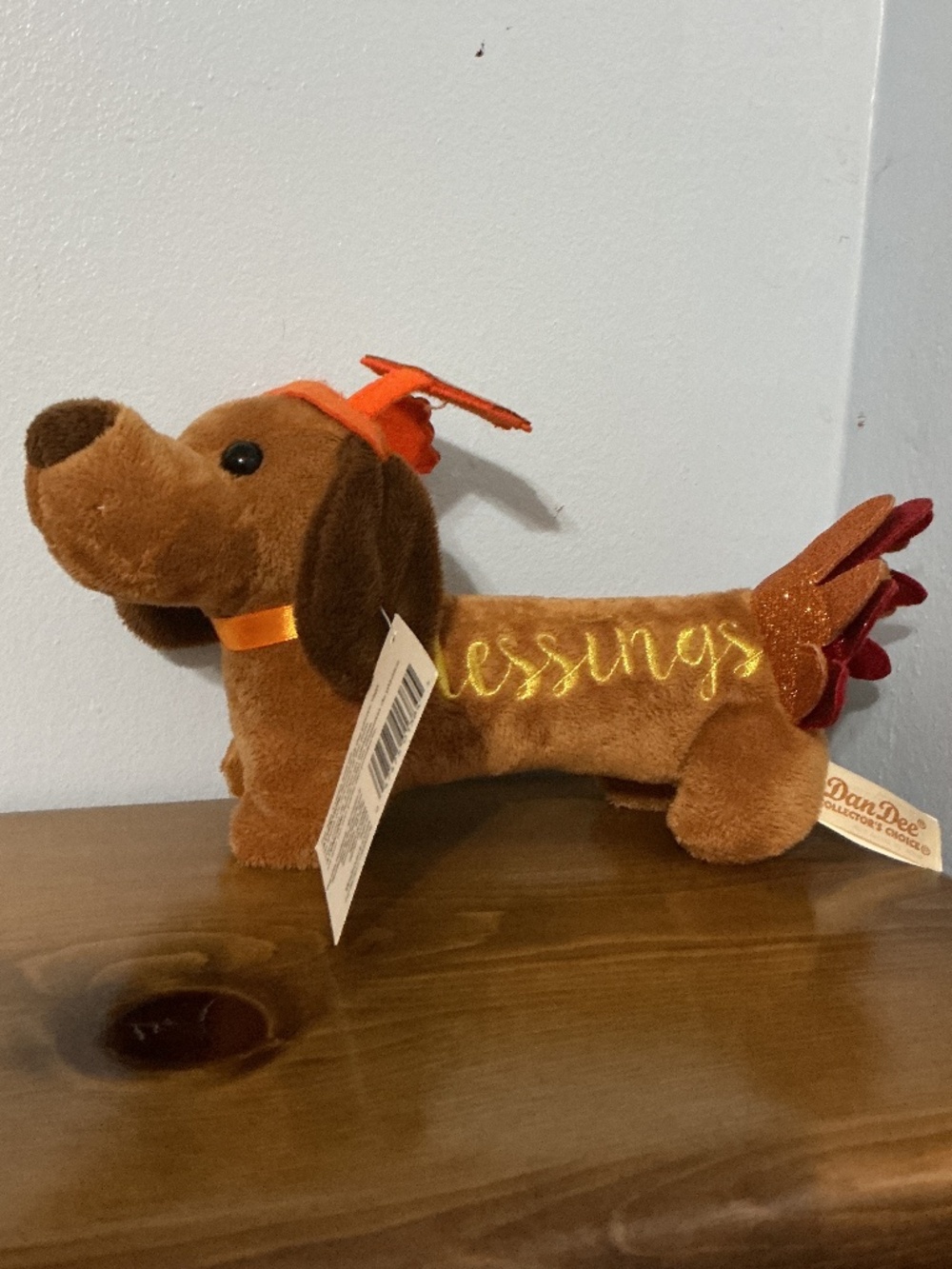 Dan Dee Dachshund BLESSINGS Plush Thanksgiving Stuffed Animal NWT